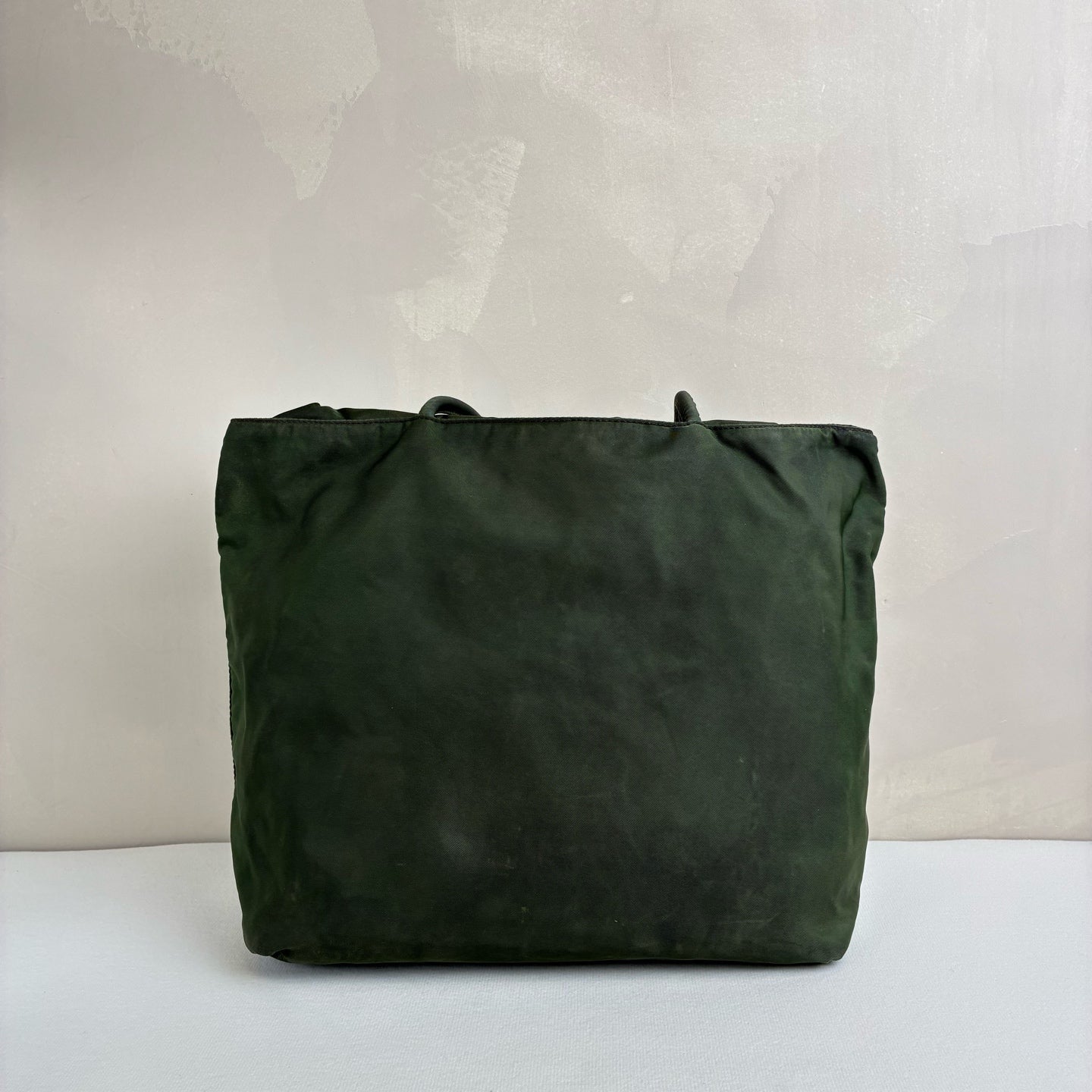 Prada Tote Parachute Tote Bag Shoulder Bag 99% New Size 29*8.5*26 Dark Green Nylon Material