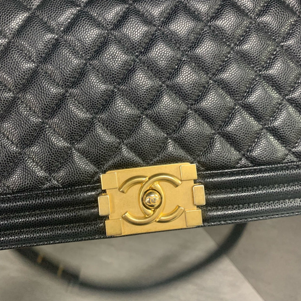 Chanel Litchi Grain Black and Gold, 27 Series