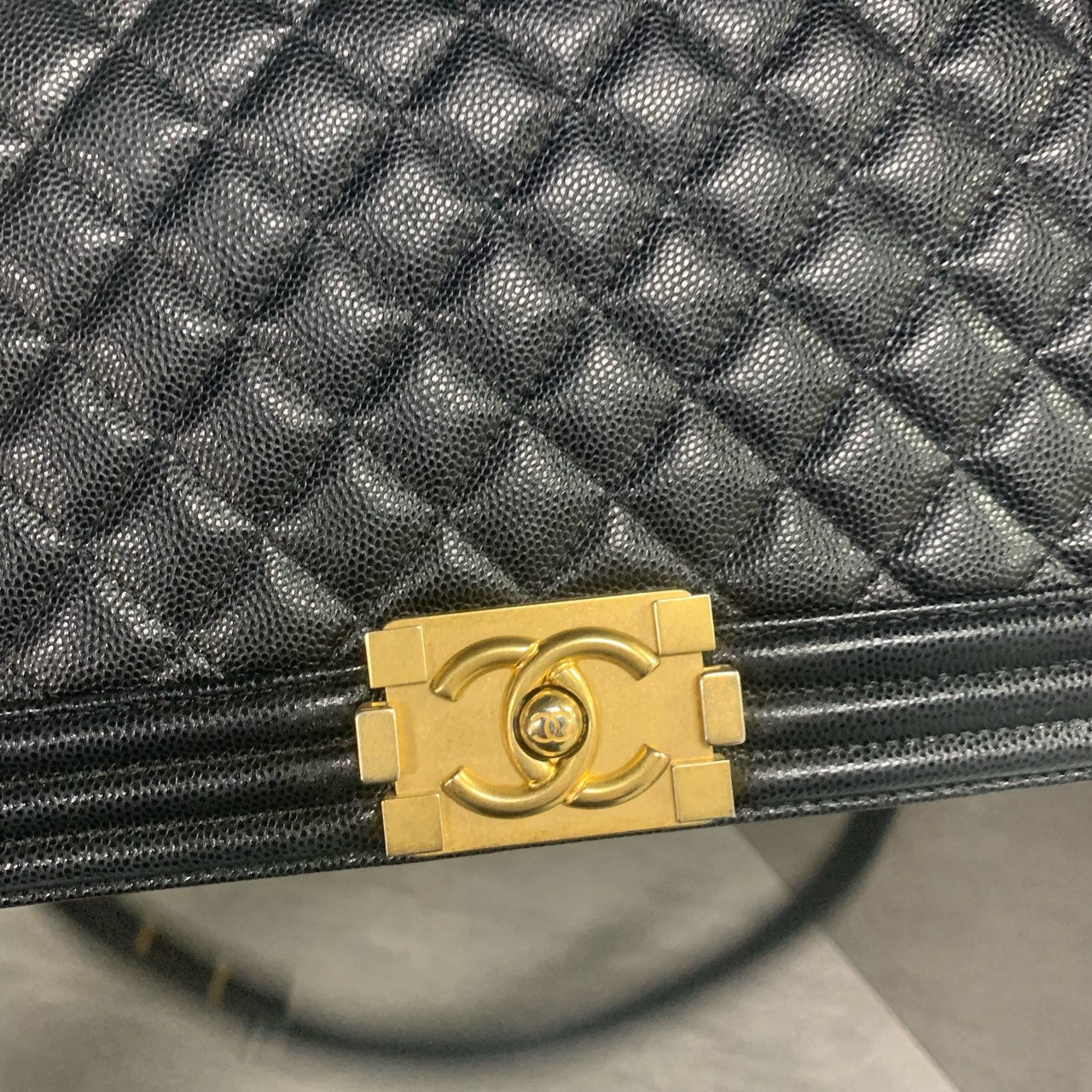 Chanel Litchi Grain Black and Gold, 27 Series