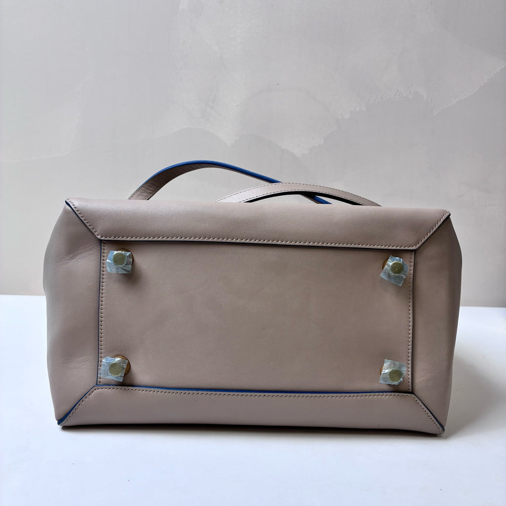 Celine Belt Series Catfish Bag, milk white lychee grain cowhide, large size 29*21cm.