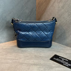 Chanel  Wander Small Blue and Black Color-Blocked Chain Bag 26 with Card