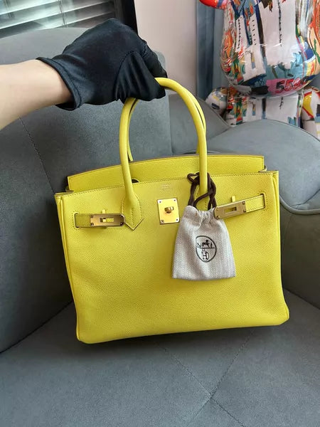 Hermes Hermes birkin30 lemon yellow e