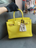 Hermes Hermes birkin30 lemon yellow e