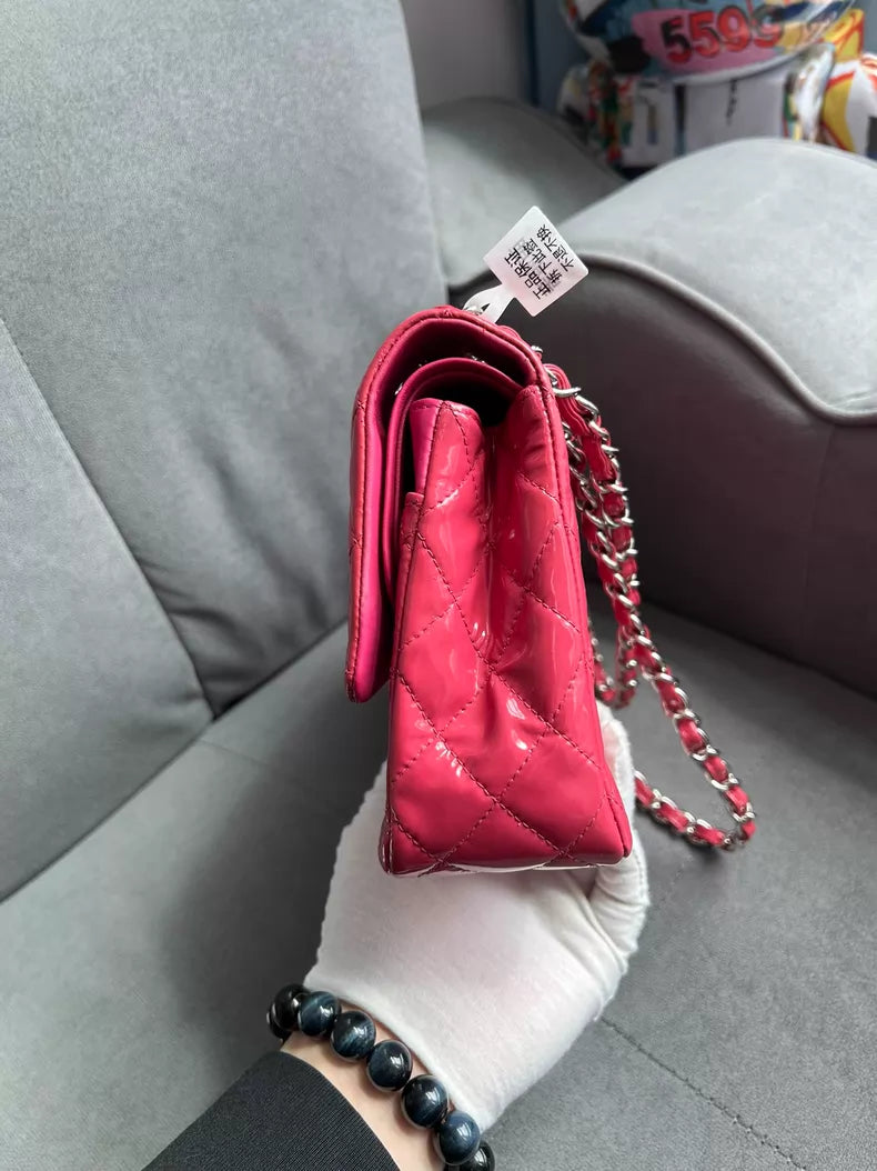 Chanel Chanel cf medium hot pink patent leather 19