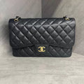 Chanel Chanel cf jumbo pebbled leather chain bag 15