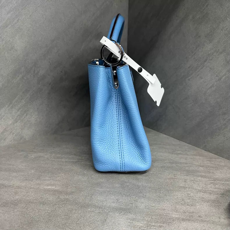 Lv cap BB 27cm blue silver hardware silver hardware 14