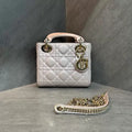 Dior Lady Dior lambskin gold hardware 17 20