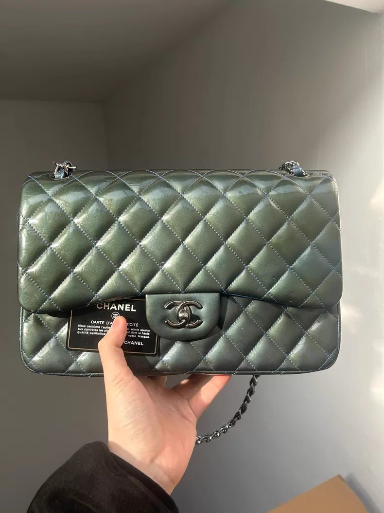 CHANEL Chanel patent leather Jumbo