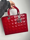 Dior Dior Lady Dior patent leather red