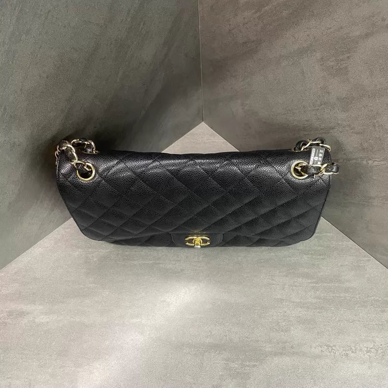 Chanel leather cf jumbo chain bag 30cm