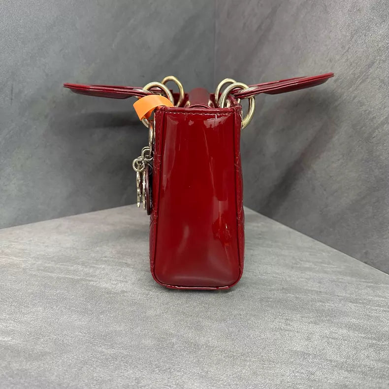 Dior Dior Lady Dior patent leather 3 gold hardware 17