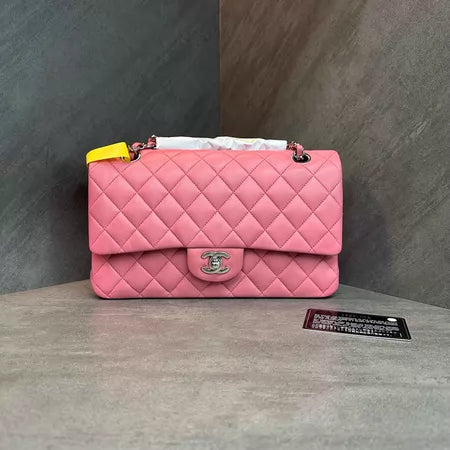 Chanel cf medium pink lambskin 18