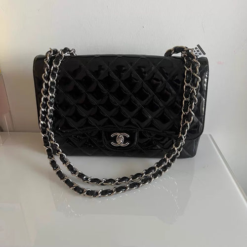 Chanel CF jumbo patent leather 132263