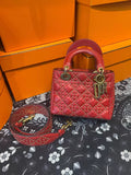 Dior Dior Lady Dior red gold hardware 17