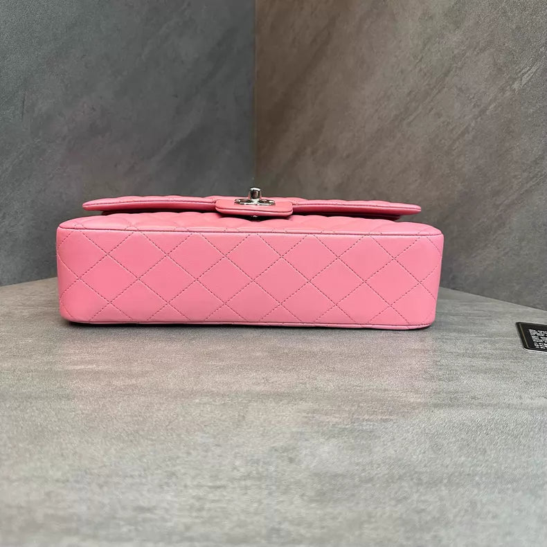Chanel cf medium pink lambskin 18