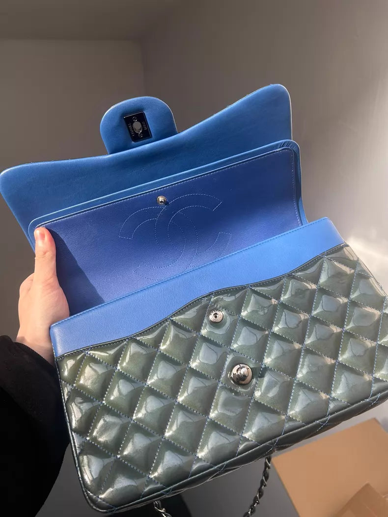 CHANEL Chanel patent leather Jumbo