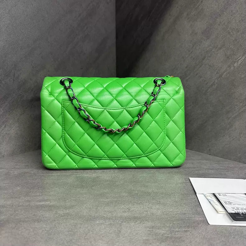 Chanel Chanel green lambskin CF small 23cm