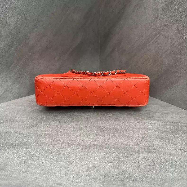 Chanel Chanel CF medium orange red lambskin 20