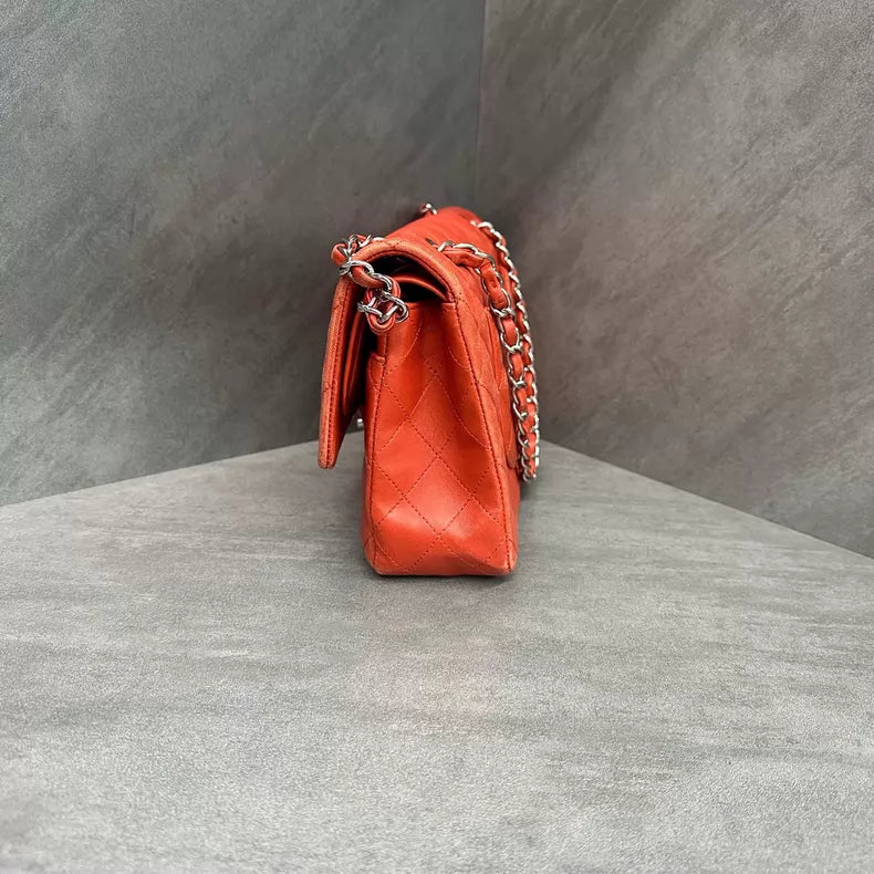 Chanel Chanel CF medium orange red lambskin 20