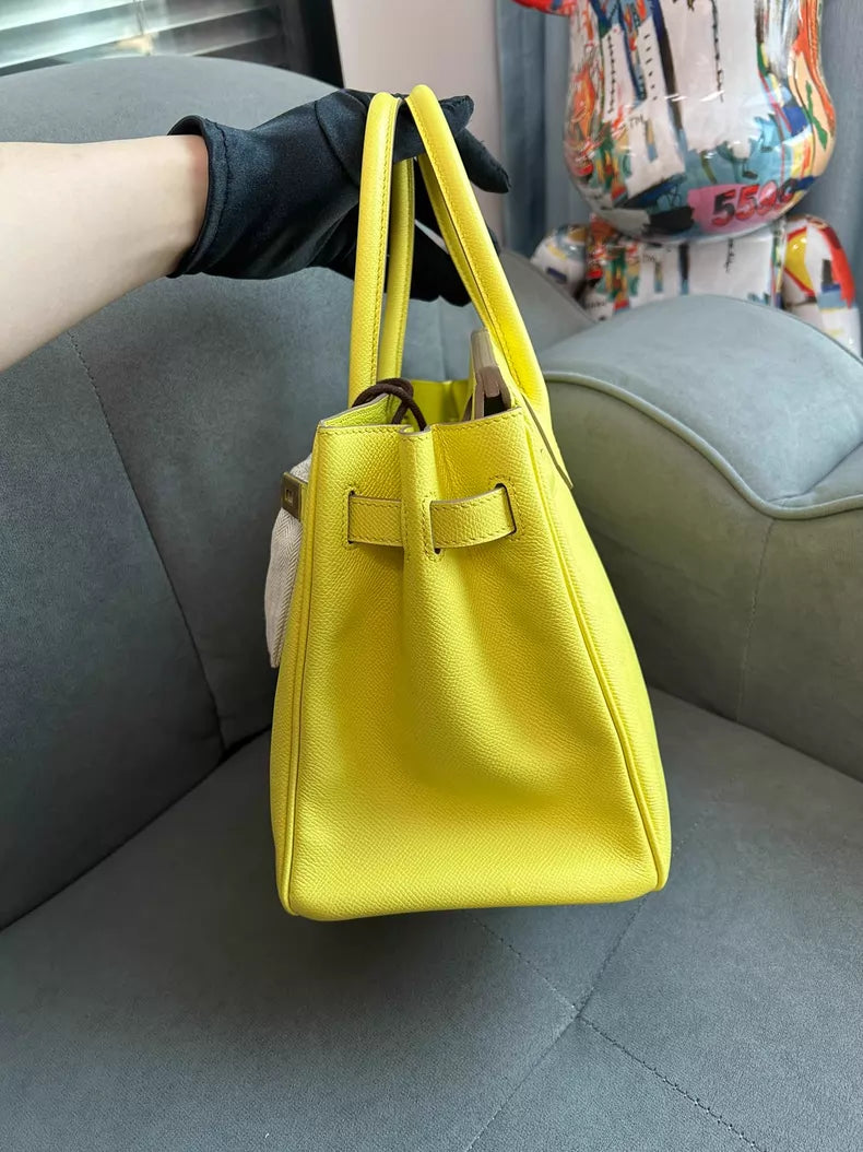 Hermes Hermes birkin30 lemon yellow e