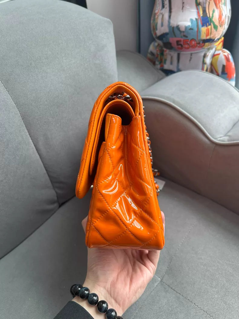 9899 Chanel Chanel cf jumbo patent leather