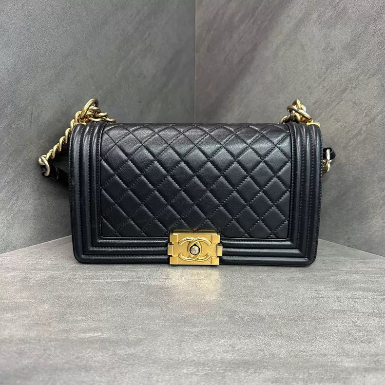 CHANEL Chanel leather leboy chain bag crossbody bag 2