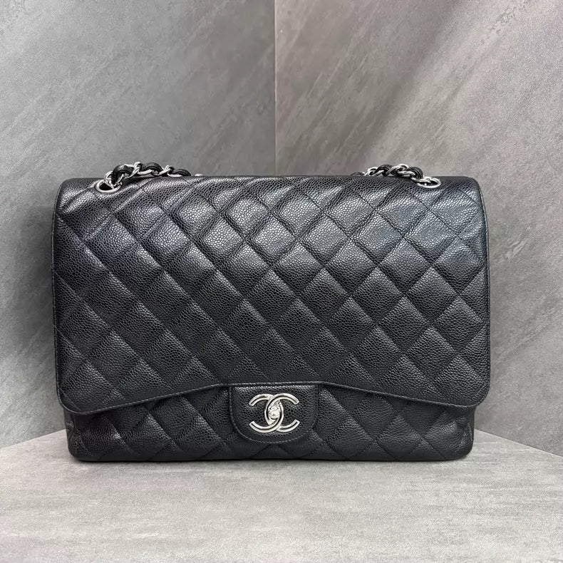 Chanel Chanel cf maxi pebbled leather 14