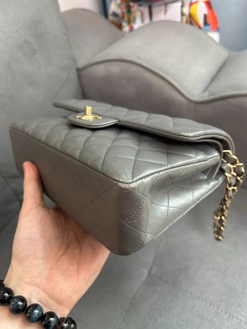Chanel Chanel gray CF small gold hardware in stock