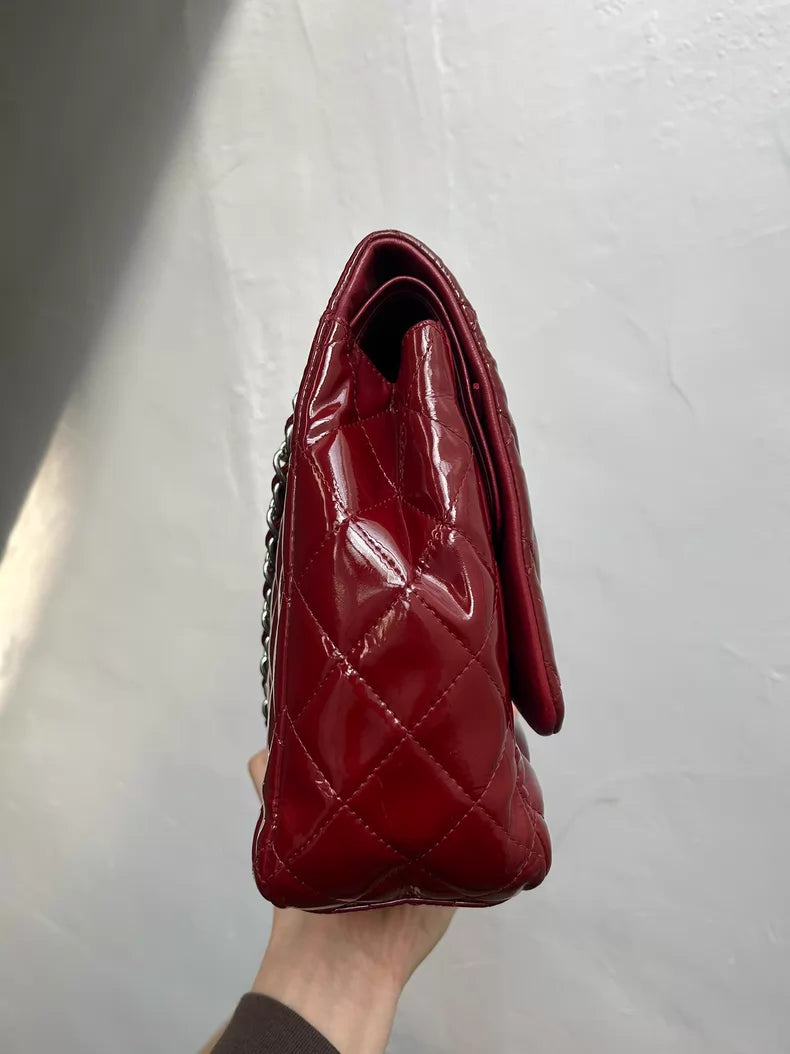 CHANEL Chanel CFMaxi patent leather red