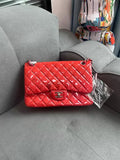 Chanel Chanel cf jumbo red patent leather 14