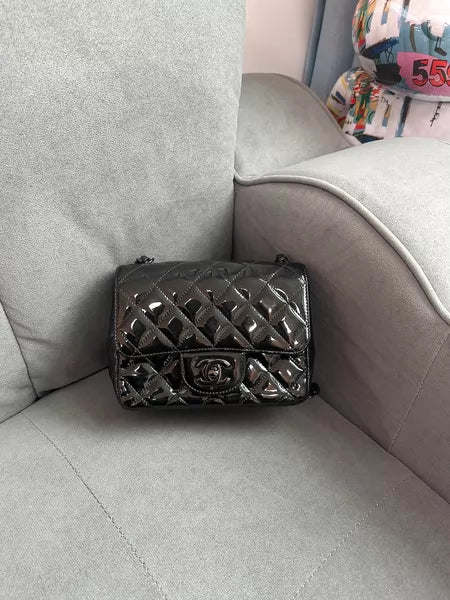 Chanel Chanel cf patent leather so black