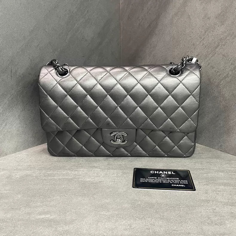 Chanel Chanel CF medium silver hardware lambskin