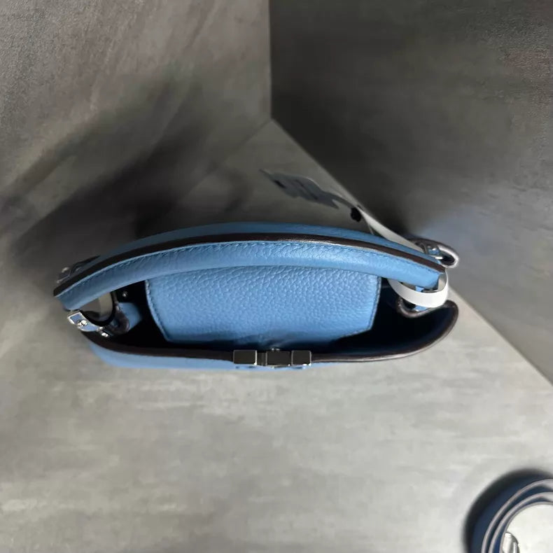 Lv cap BB 27cm blue silver hardware silver hardware 14