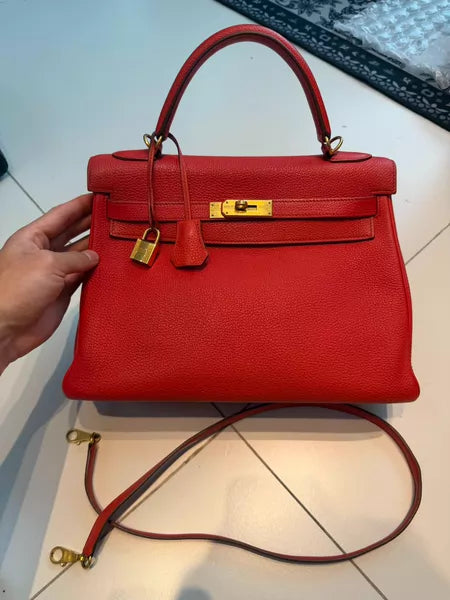 Hermes Hermes kelly 32 Togo red