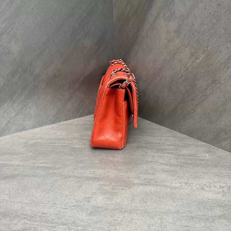 Chanel Chanel CF medium orange red lambskin 20