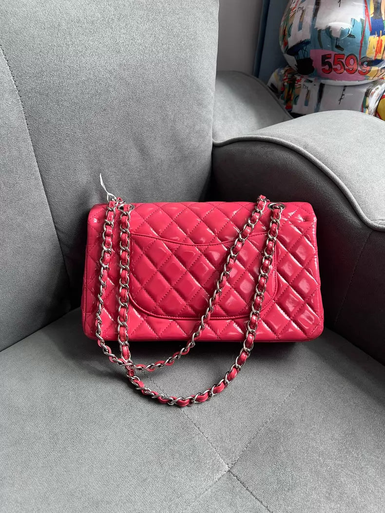 Chanel Chanel cf medium hot pink patent leather 19