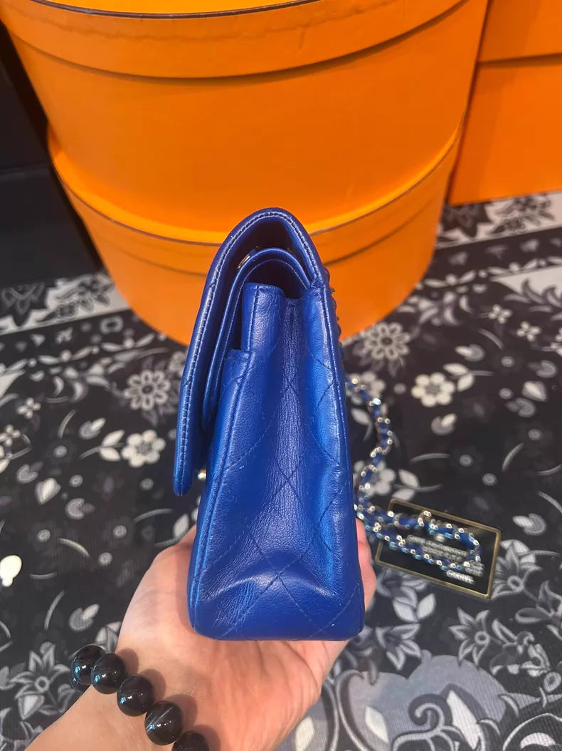 Chanel Chanel cf medium lambskin blue 13