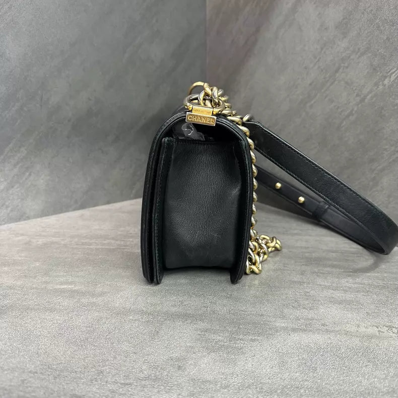 CHANEL Chanel leather leboy chain bag crossbody bag 2