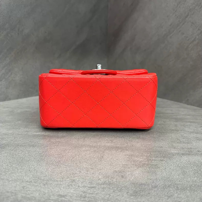 Chanel Chanel CF red lambskin chain bag 27