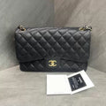 Chanel leather cf jumbo chain bag 30cm