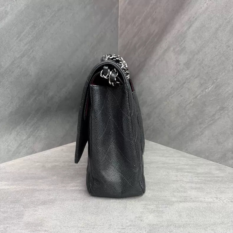 Chanel Chanel cf maxi pebbled leather 14