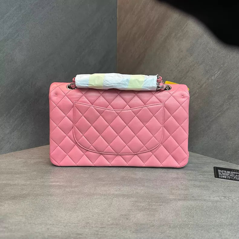 Chanel cf medium pink lambskin 18