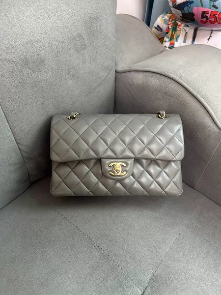 Chanel Chanel gray CF small gold hardware in stock