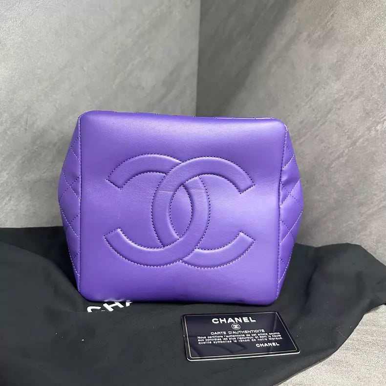 Chanel Chanel 20A purple gold hardware leather