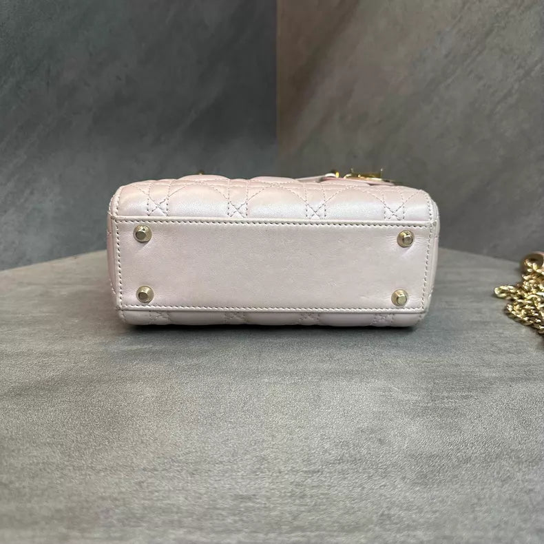 Dior Lady Dior lambskin gold hardware 17 20