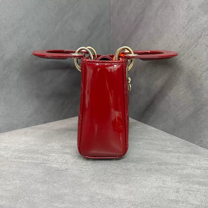 Dior Dior Lady Dior patent leather 3 gold hardware 17