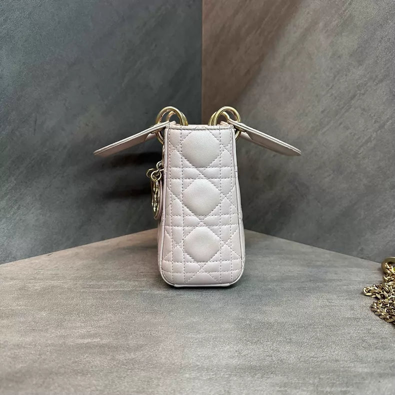Dior Lady Dior lambskin gold hardware 17 20