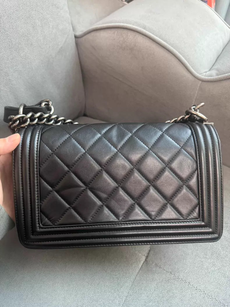 Chanel chanel shoulder bag LeBoy flap bag leather