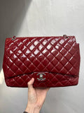 CHANEL Chanel CFMaxi patent leather red