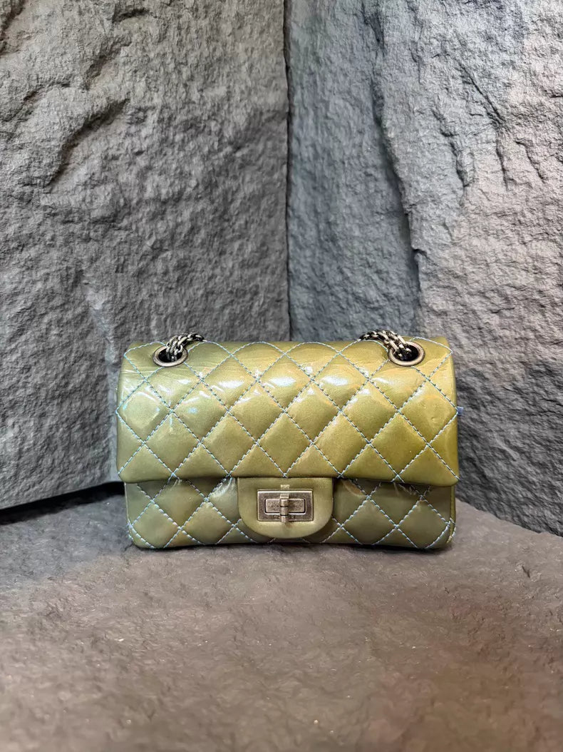 CHANEL Chanel 2.55mini patent leather
